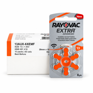 CAJA RAYOVAC 13   x (60 pilas)