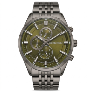 Reloj Michael Fellini 2426-D para hombre elegante en acero inoxidable
