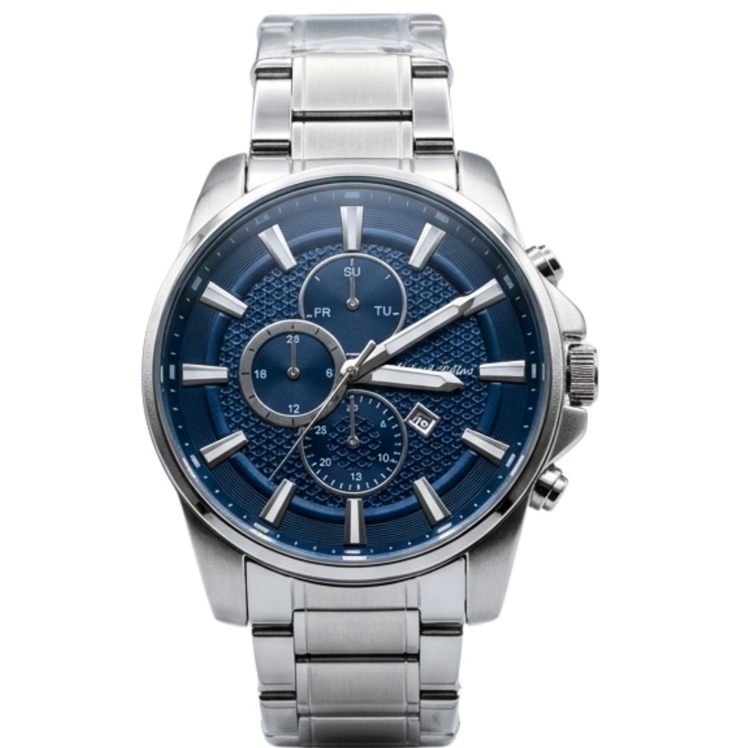 Reloj Michael Fellini 2282-2 original para hombre elegante con pulso metalico y tablero detallado