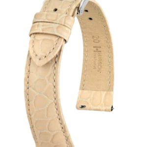 Pulso Hirsch Aristocrat L Cuero Genuino Tipo Cocodrilo para Reloj